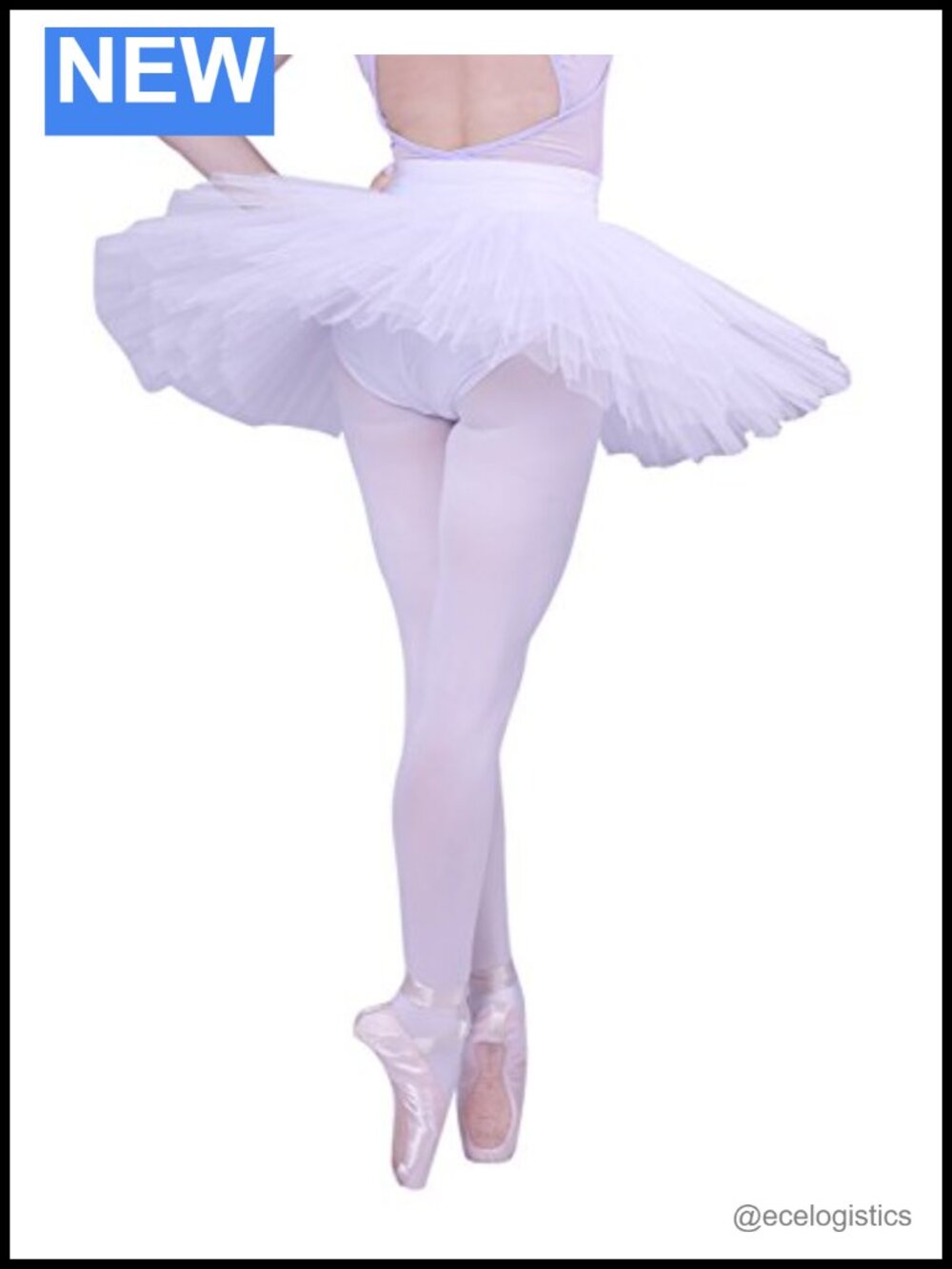 Professional Ballet Tutu Skirt 5 Layer Hard Organdy Pancake Dance Skirt
